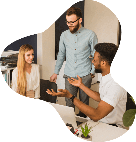 AdTech professional analyzing digital data and marketing analytics